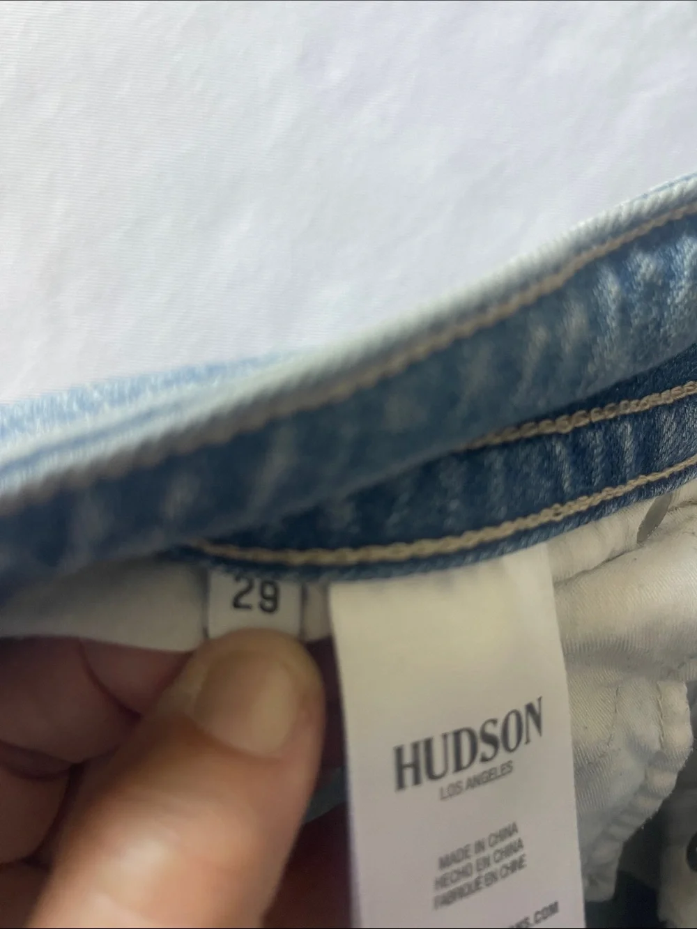 Hudson Size 29” Jean Shorts Light Blue Cuffed Denim Shorts - Picture 4 of 11